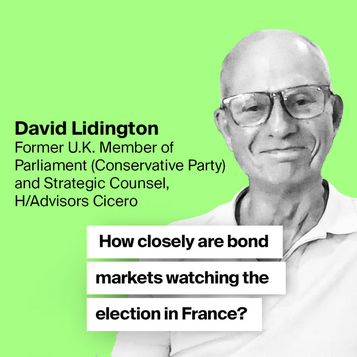 AerialView - David Lidington How closely are bond markets watching the election in France?