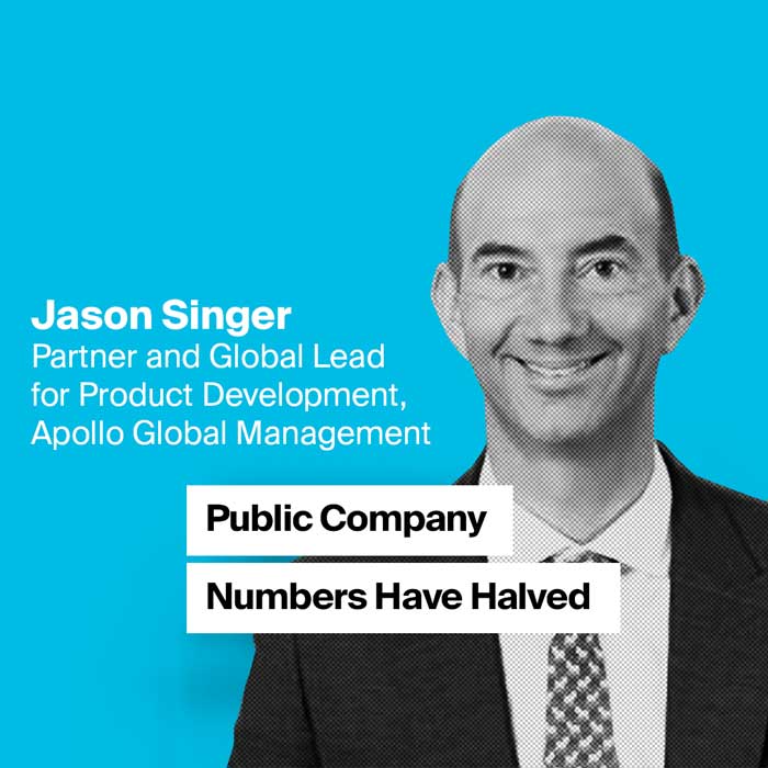 AerialView - Jason Singer Public Company Numbers Have Halved