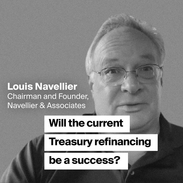 Louis Navellier - Treasury refinancing
