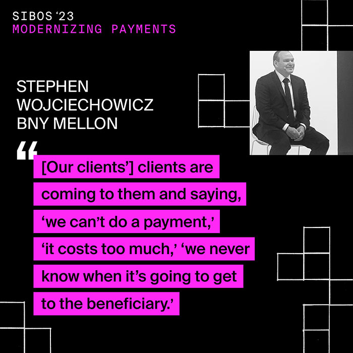 Stephen Wojciechowicz - Low-value international payments